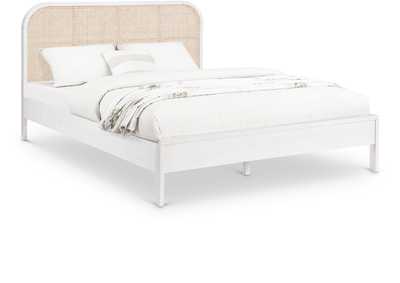 Image for Siena White Ash Wood King Bed (3 Boxes)