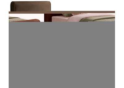 Image for Sloan Brown Velvet Twin Bed (3 Boxes)