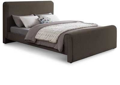 Image for Stylus Brown Boucle Fabric Full Bed (3 Boxes)