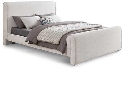 Image for Stylus Cream Boucle Fabric Full Bed (3 Boxes)