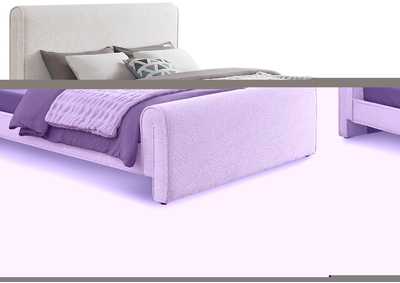 Image for Stylus Cream Boucle Fabric King Bed (3 Boxes)