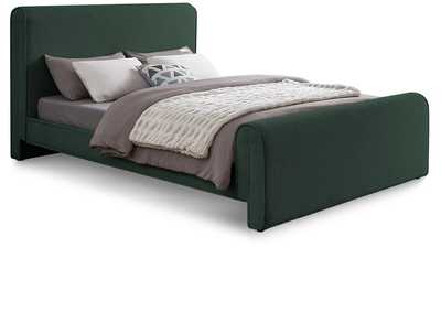 Image for Stylus Green Boucle Fabric Queen Bed (3 Boxes)