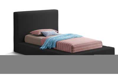 Image for Terra Black Boucle Fabric Twin Bed