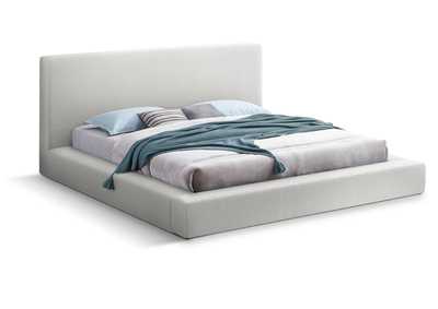 Image for Terra Cream Boucle Fabric Full Bed