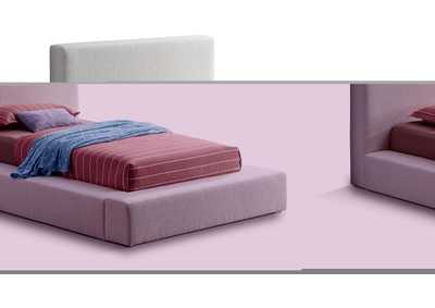 Image for Terra Cream Boucle Fabric Twin Bed