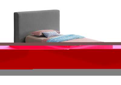 Image for Terra Grey Boucle Fabric Twin Bed