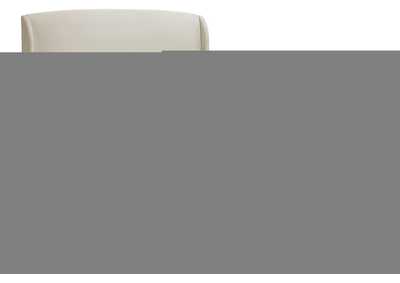 Image for Twin Cream Velvet Queen Bed (3 Boxes)