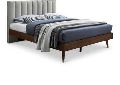 Image for Vance Beige Linen Textured Fabric King Bed (3 Boxes)