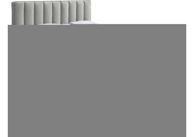 Image for Vance Beige Linen Textured Fabric Queen Bed (3 Boxes)