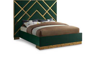 Image for Vector Green Velvet King Bed