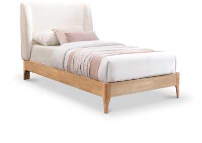 Image for Ventura Cream Polyester Fabric Twin Bed