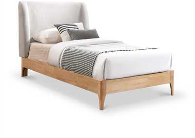 Image for Ventura Grey Polyester Fabric Twin Bed