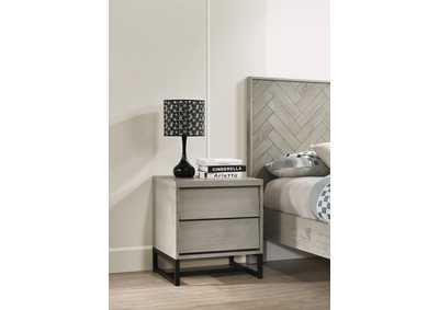 Image for Weston Grey Stone Night Stand