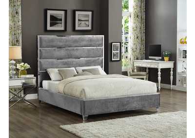 Image for Zuma Grey Velvet Full Bed