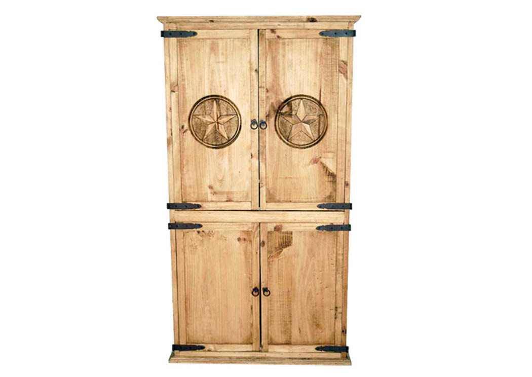 Promo Armoire w/Star,Million Dollar Rustic