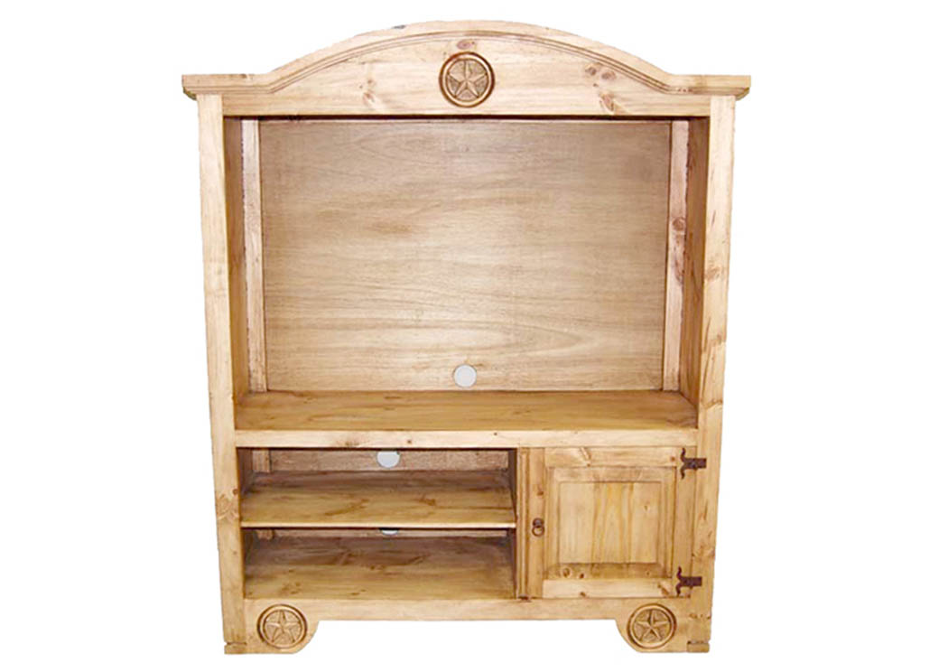 Flat Screen Armoire w/Star,Million Dollar Rustic