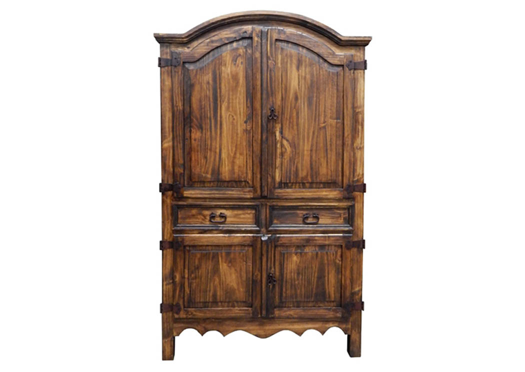 Medium Wax Sierra Armoire 3/4,Million Dollar Rustic