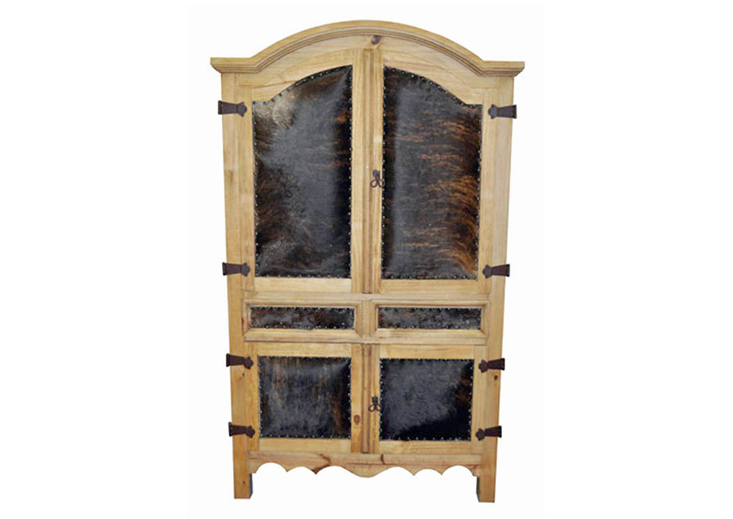 Cowhide Armoire,Million Dollar Rustic