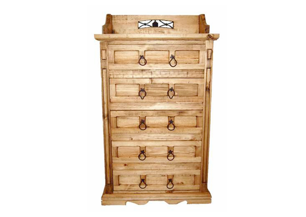 San Gabriel 5 Drawer Chest,Million Dollar Rustic