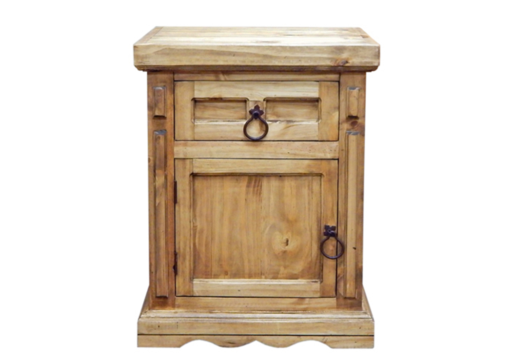 San Gabriel 1 Drawer Gun Nightstand,Million Dollar Rustic