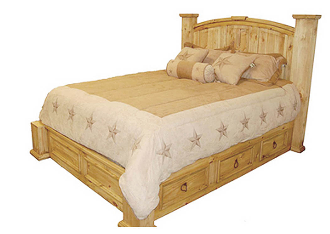 Mansion Queen Storage Bed,Million Dollar Rustic