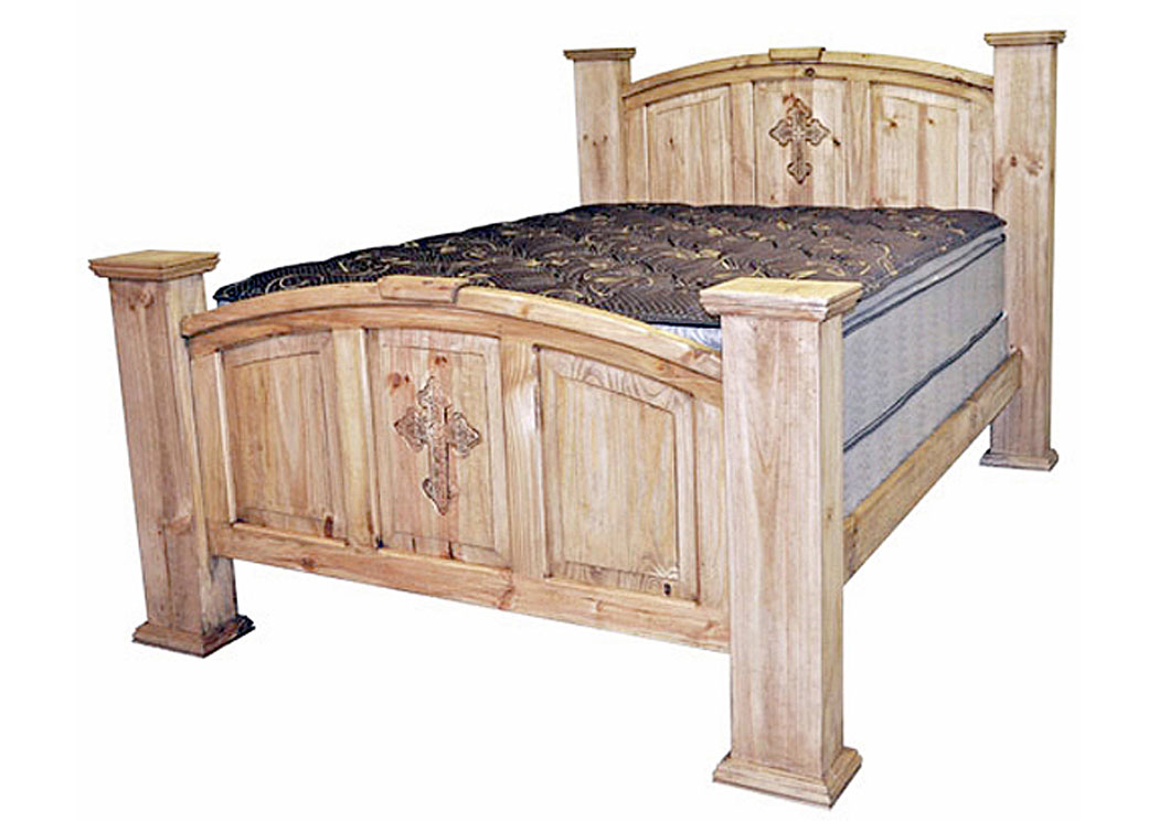 King Mansion w/Cross Headboard,Million Dollar Rustic