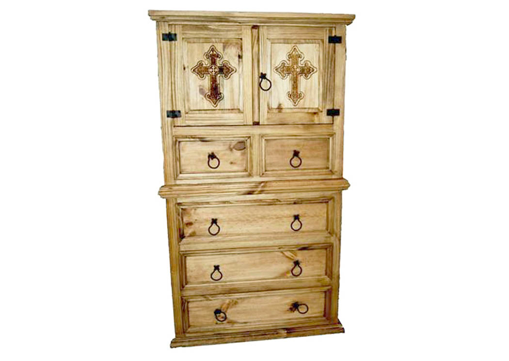 Mansion Chest w/ Cross,Million Dollar Rustic