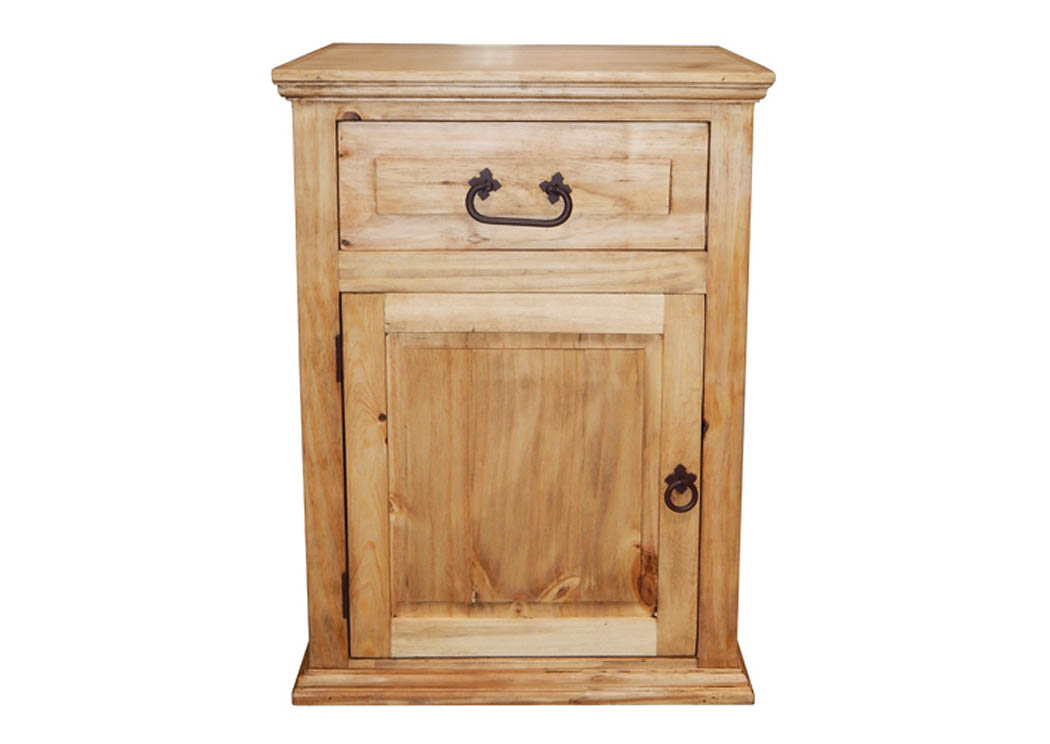 Econo 1 Drawer 1 Door Nightstand,Million Dollar Rustic