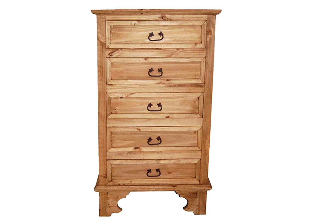 Hacienda 5 Drawer Chest,Million Dollar Rustic