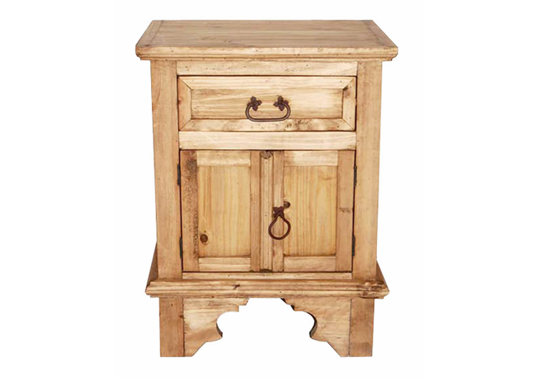 Hacienda 2 Door 1 Drawer Nightstand,Million Dollar Rustic