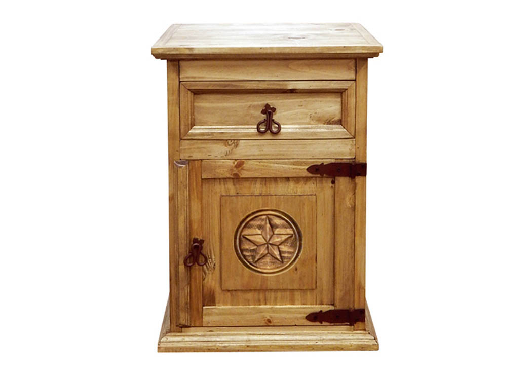 1 Drawer 1 Door Gun Nightstand,Million Dollar Rustic