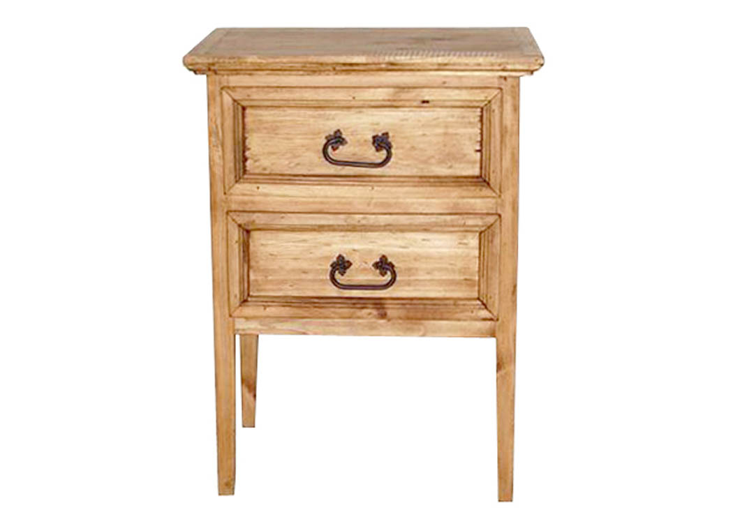 2 Drawer Nightstand,Million Dollar Rustic