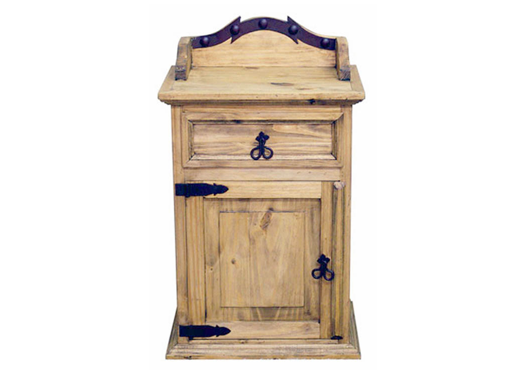 Alamo Iron Nightstand,Million Dollar Rustic