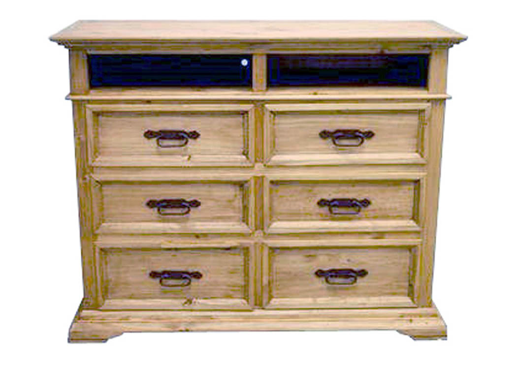 Mexia 6 Drawer TV Chest,Million Dollar Rustic