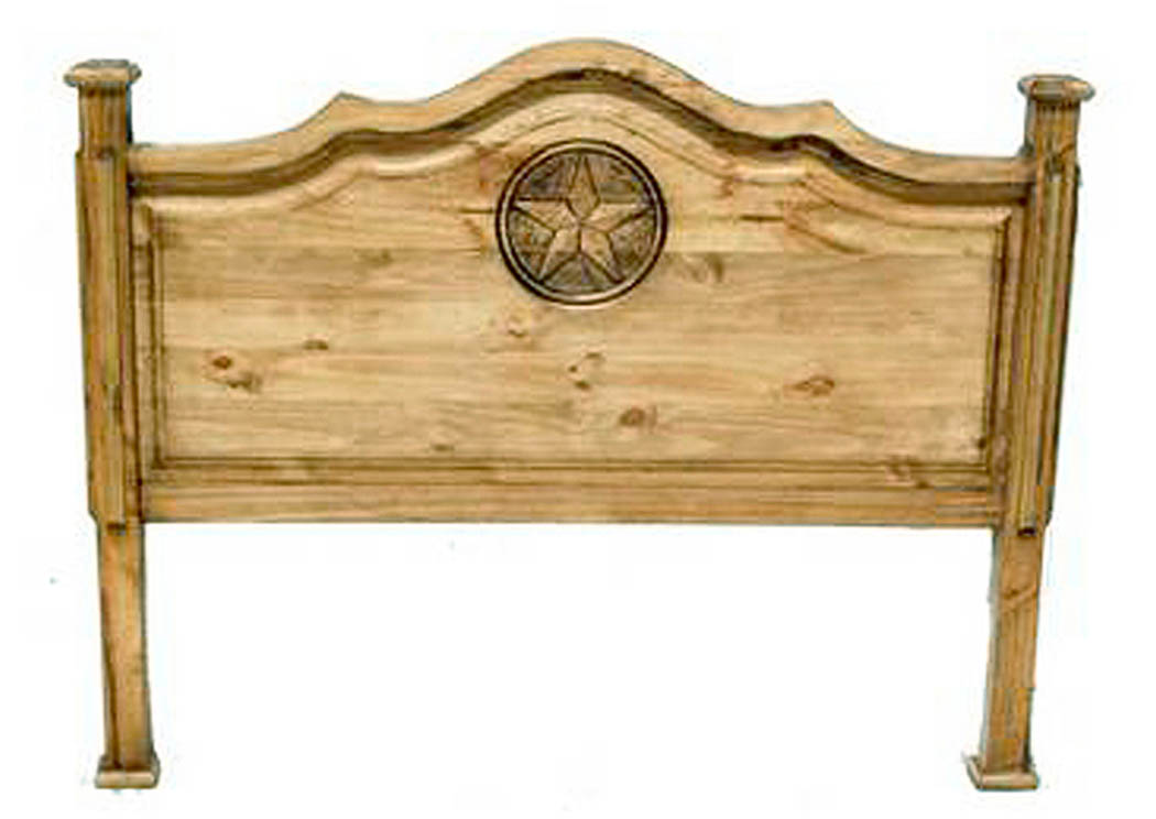 Roma Twin Headboard w/Star,Million Dollar Rustic