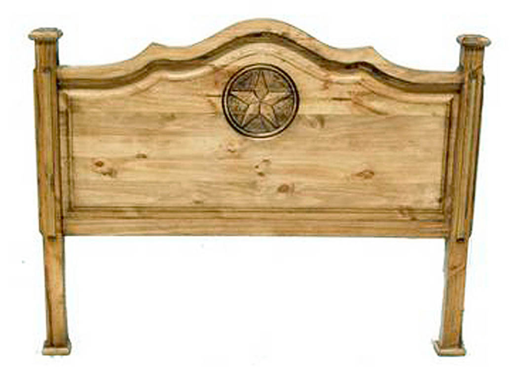 Roma King Headboard w/Star,Million Dollar Rustic