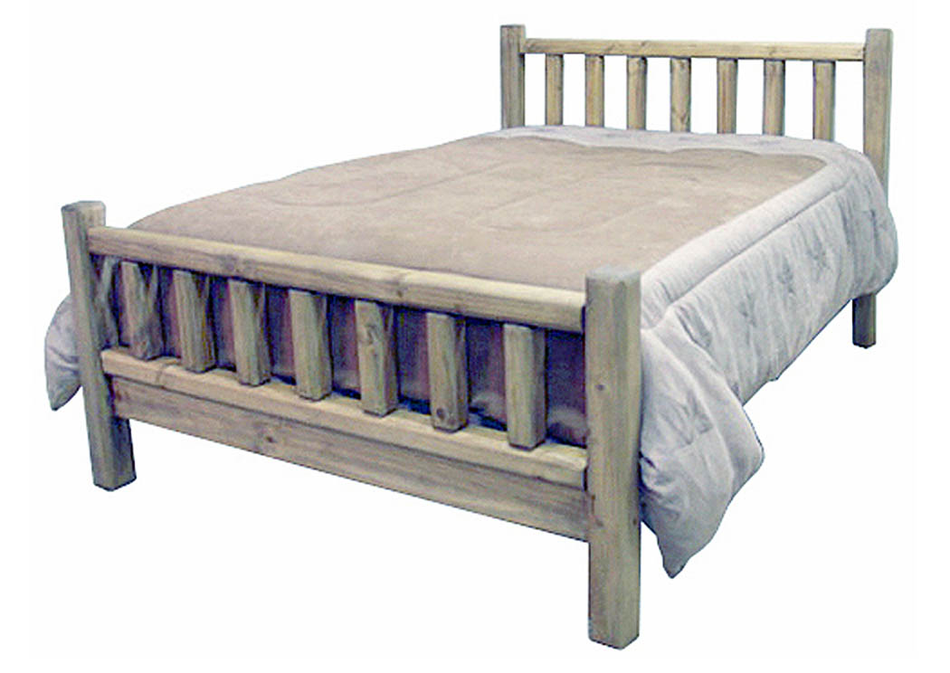 Log King Bed,Million Dollar Rustic