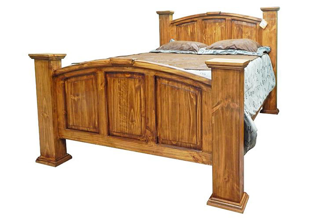 Brown Wb Queen Mansion Bed,Million Dollar Rustic