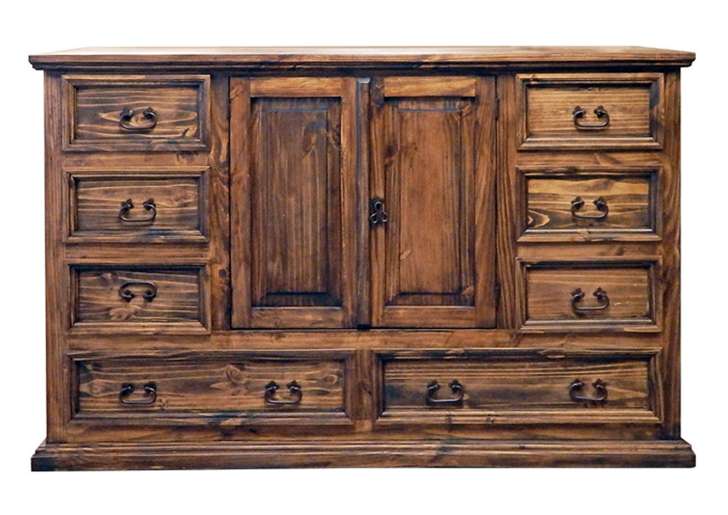 Medium Wax Mansion Dresser,Million Dollar Rustic