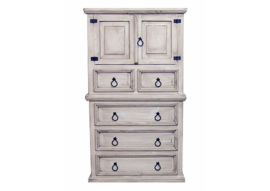 White Wash Mansion Chest,Million Dollar Rustic