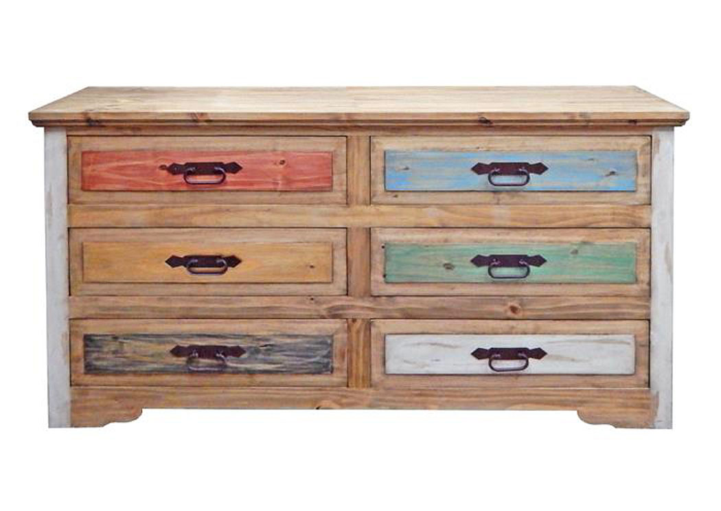 Natural Top Cancun Dresser,Million Dollar Rustic
