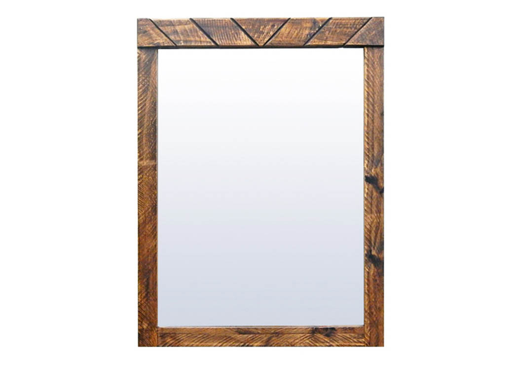 Diagonal Old Mirror,Million Dollar Rustic