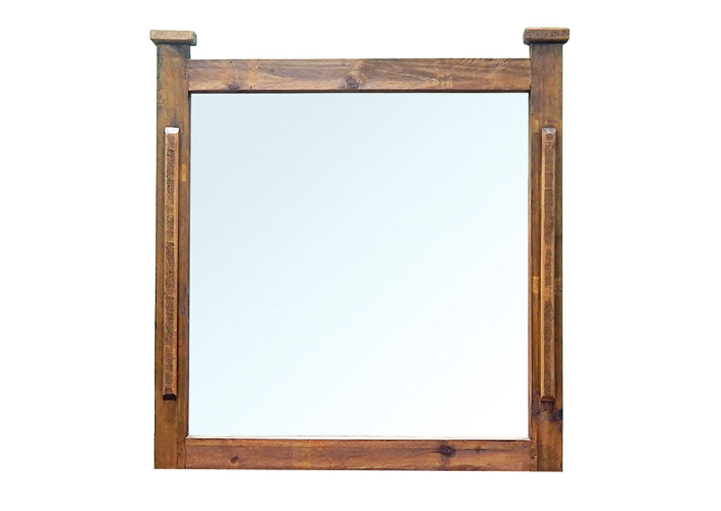 Brown Wb Budget Mirror,Million Dollar Rustic