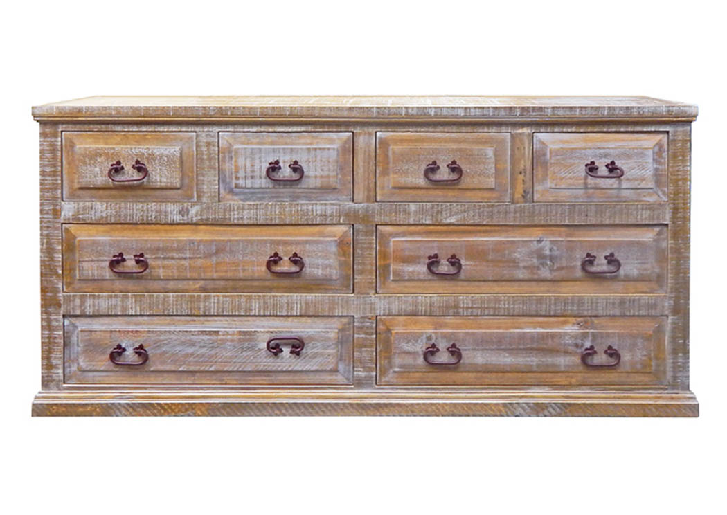 Agave Econo 8 Dawer Dresser,Million Dollar Rustic