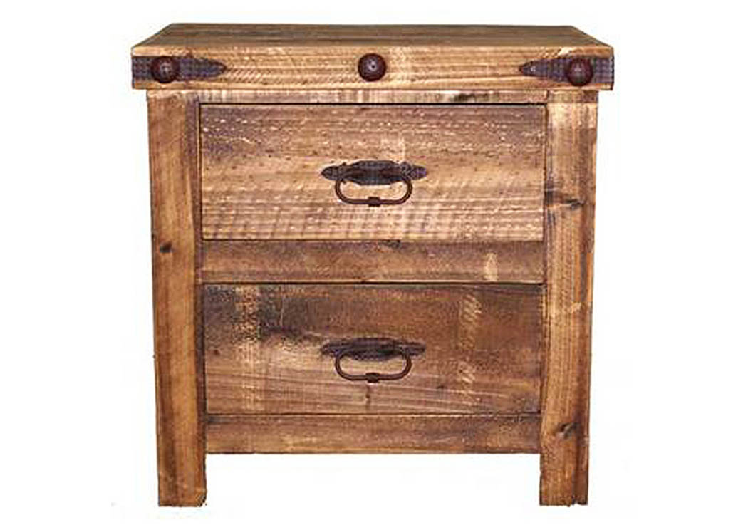 Reclaimed Look Nightstand,Million Dollar Rustic