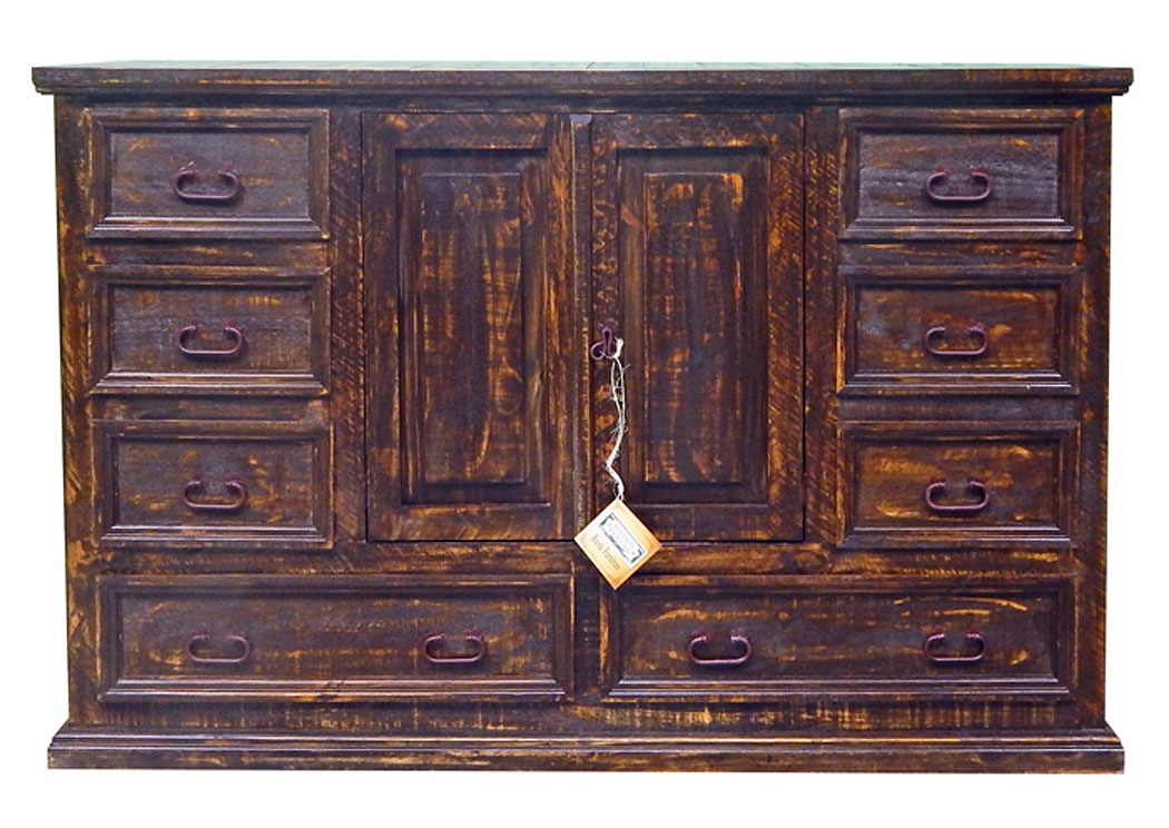 Med Wax Mansion Dresser,Million Dollar Rustic