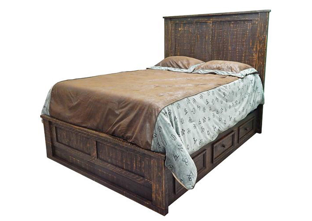 Hydrowax 15 Rec Queen Storage Bed,Million Dollar Rustic
