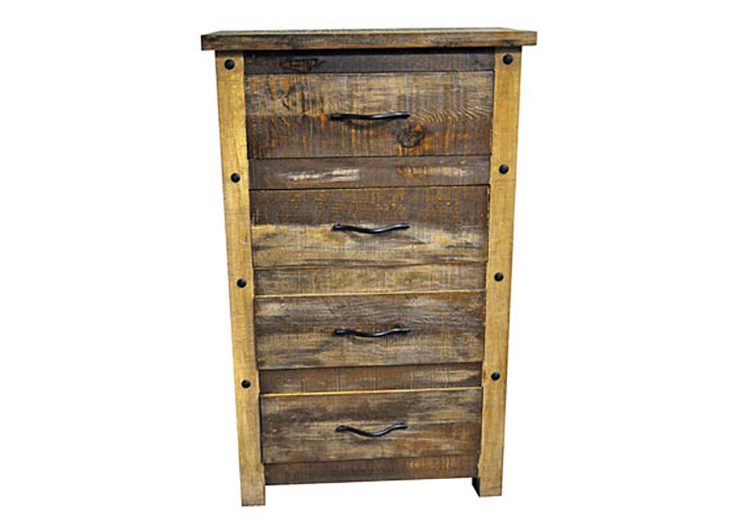 Slatted Wood Chest,Million Dollar Rustic