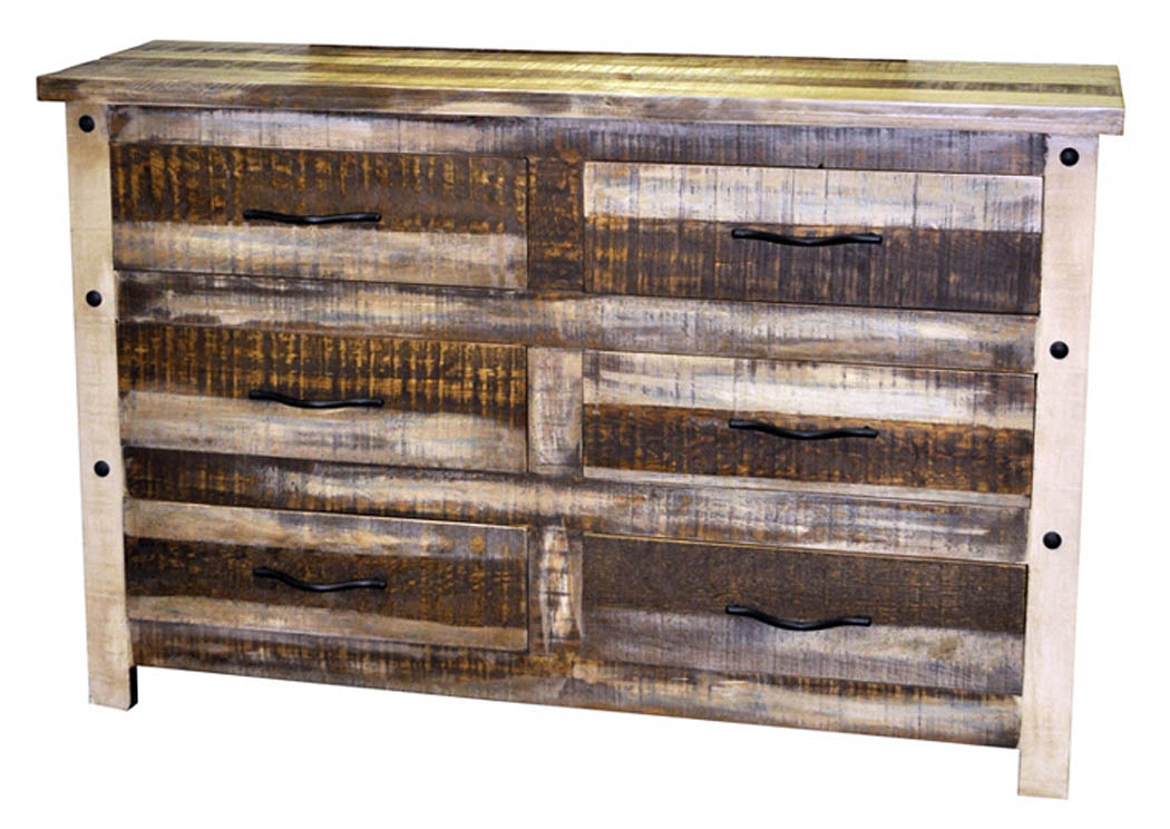 Slatted Wood Dresser,Million Dollar Rustic