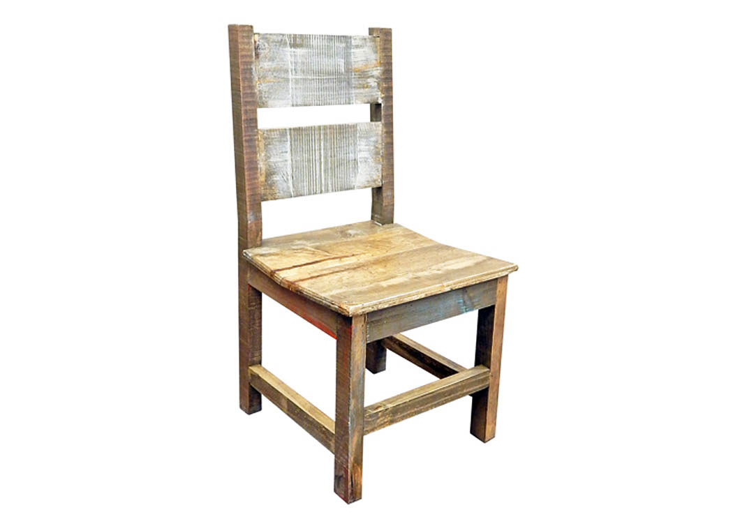 Horizon Multicolor Rough Cut Chair,Million Dollar Rustic